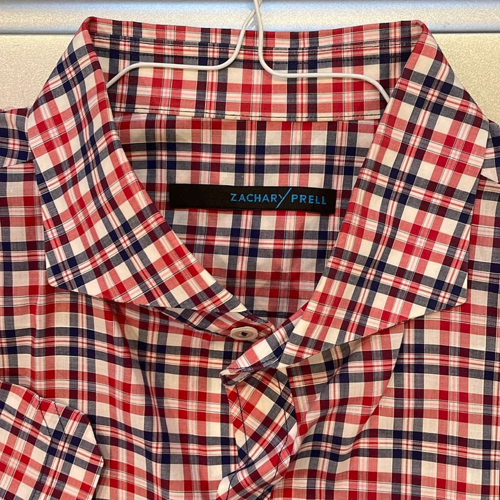Zachery Prell, short sleeve button up shirt